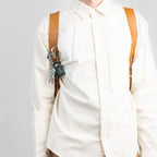 Leather laptop backpack - The Minimalist (Tan)