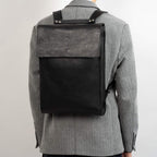 Leather laptop backpack - The Minimalist (Camel).
