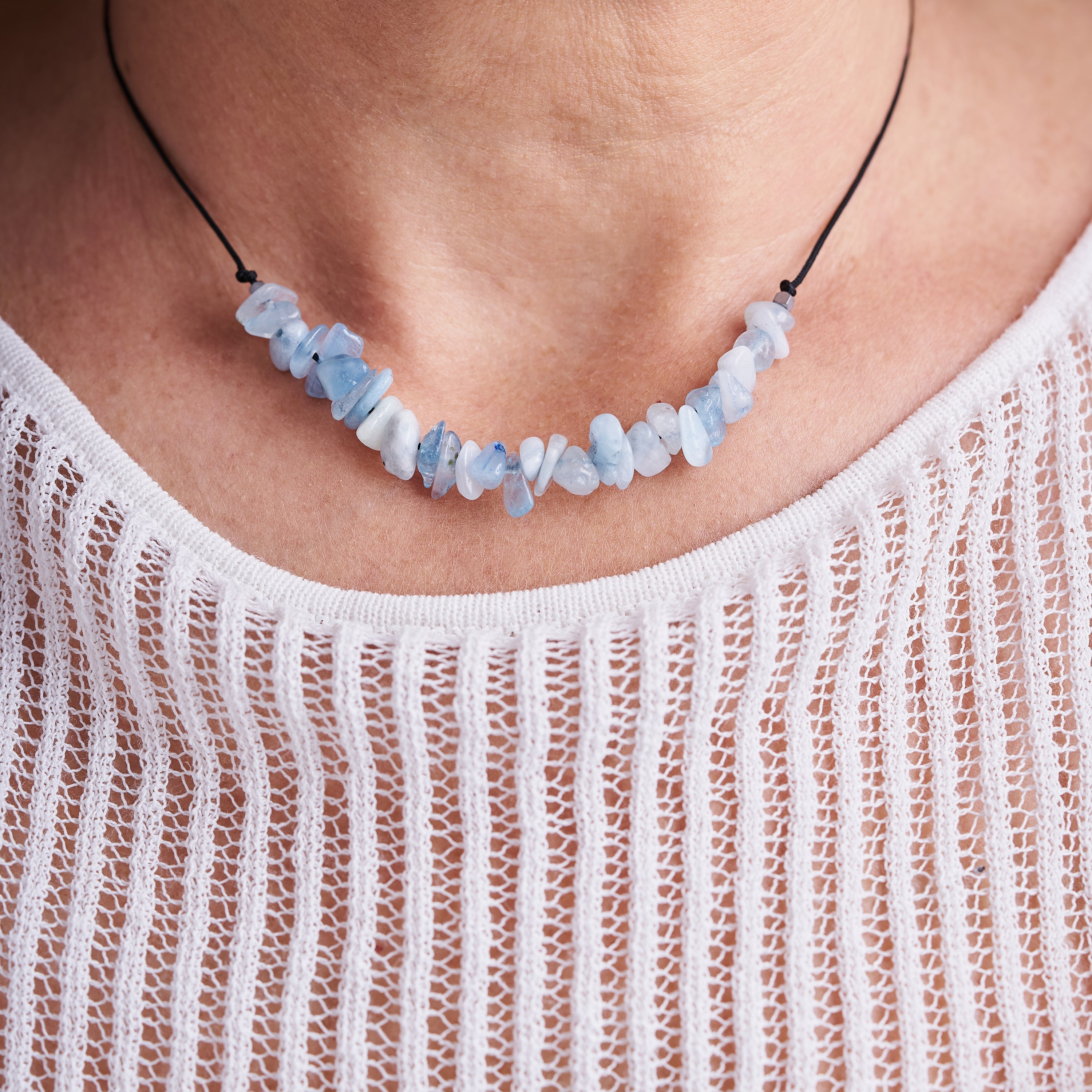 Collar Piedras de Aguamarina | Piedra Natural