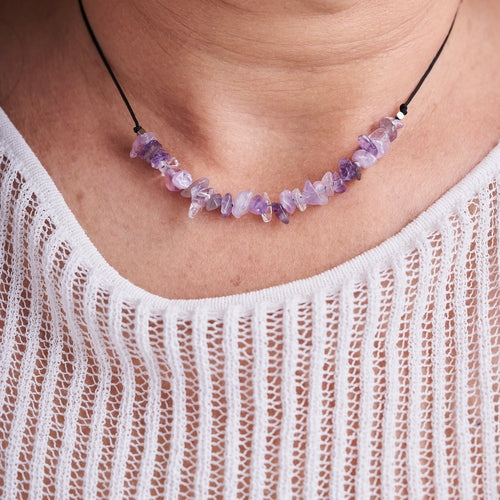 Collar Piedras de Amatista | Piedra Natural