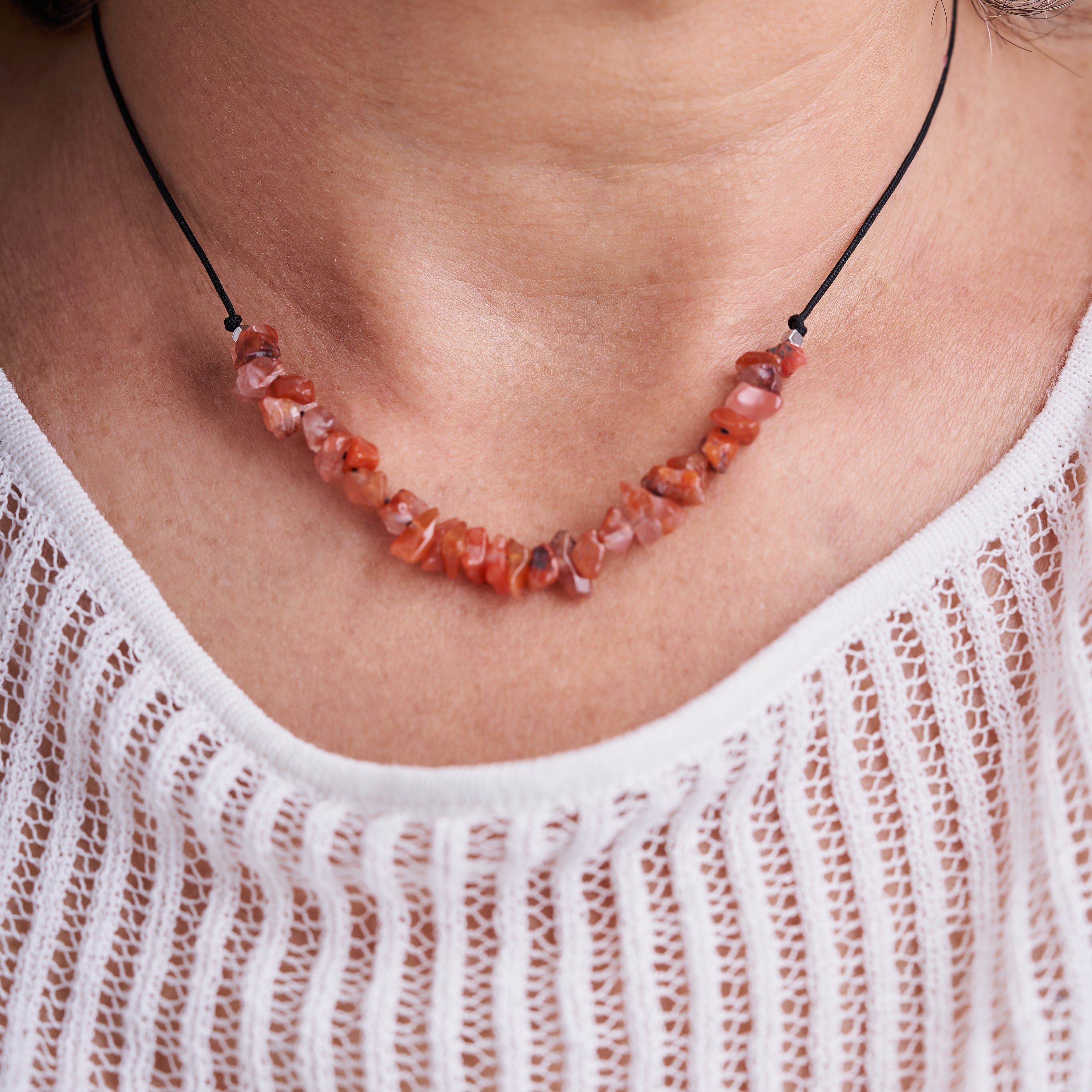 Collar piedras de Cornalina | Piedra Natural