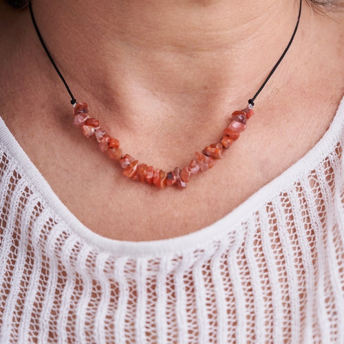 Collar piedras de Cornalina | Piedra Natural