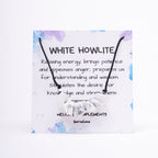 Collar Piedra de Howlita blanca | Piedra Natural.