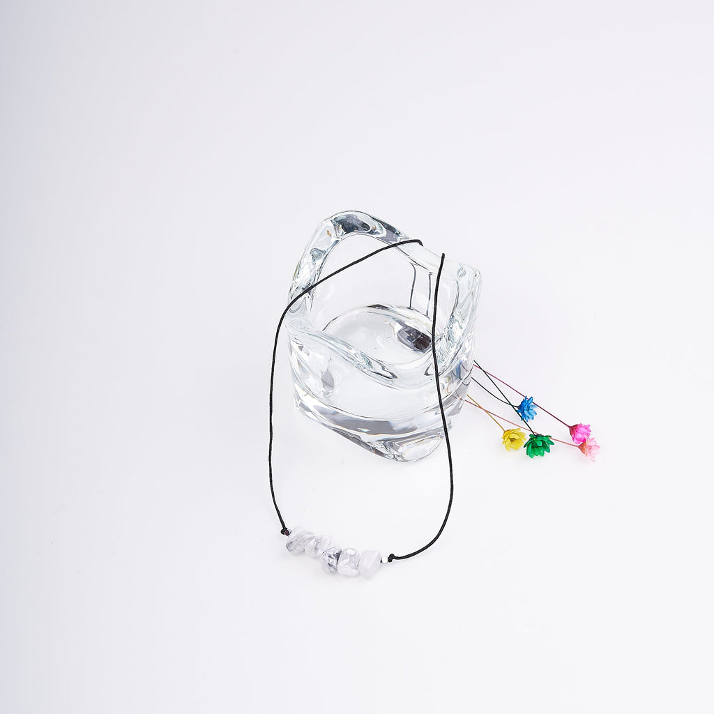 Collar Piedra de Howlita blanca | Piedra Natural.