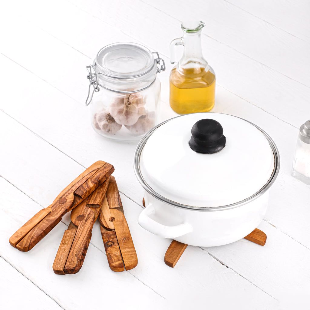 Olive Wood Trivet – Handmade Hot Pad for Table or Counter