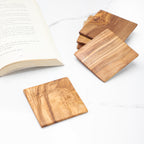 Handcrafted Olive Wood Square Coaster