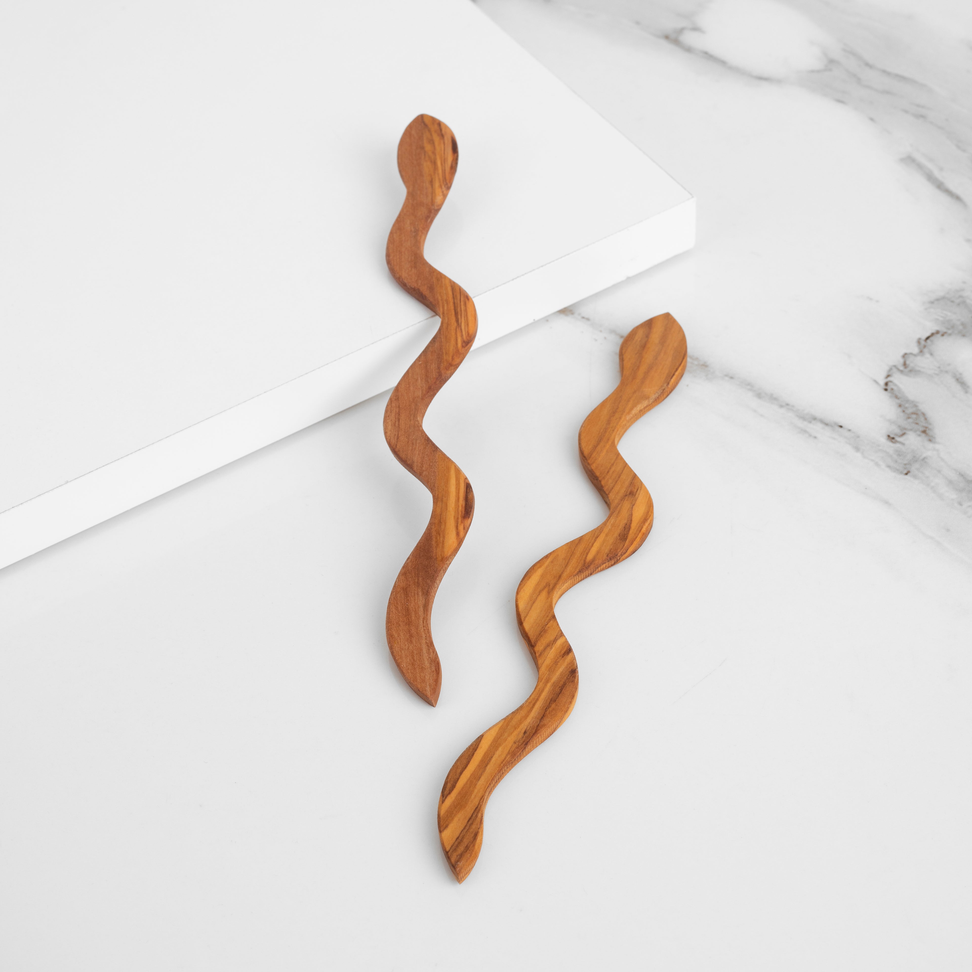 Handmade Snake-Shape Hair Pin – My Olive Wood Hair Buddy