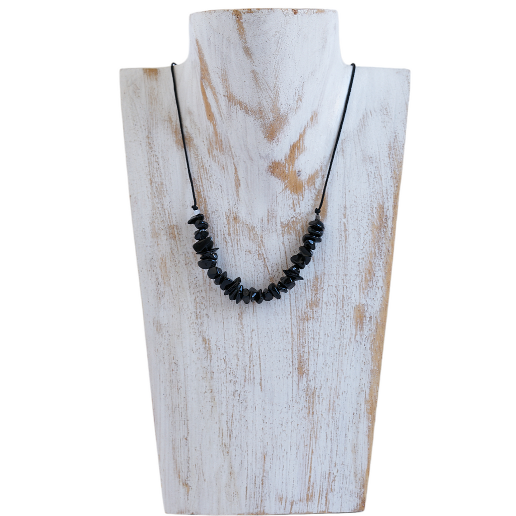 Collar piedras de Obsidiana | Piedra Natural.