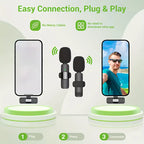 Wireless Lavalier Microphone – Clip-On Mic with Noise Reduction