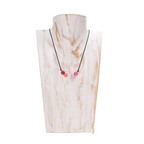 Collar de orgullo Lesbiana con agatas naturales, Joyeria LGBTIQ