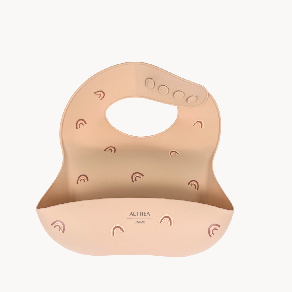 Baberos impermeables de silicona orgánica,Set de 2