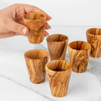 Handcrafted Olive Wood Shot Glass