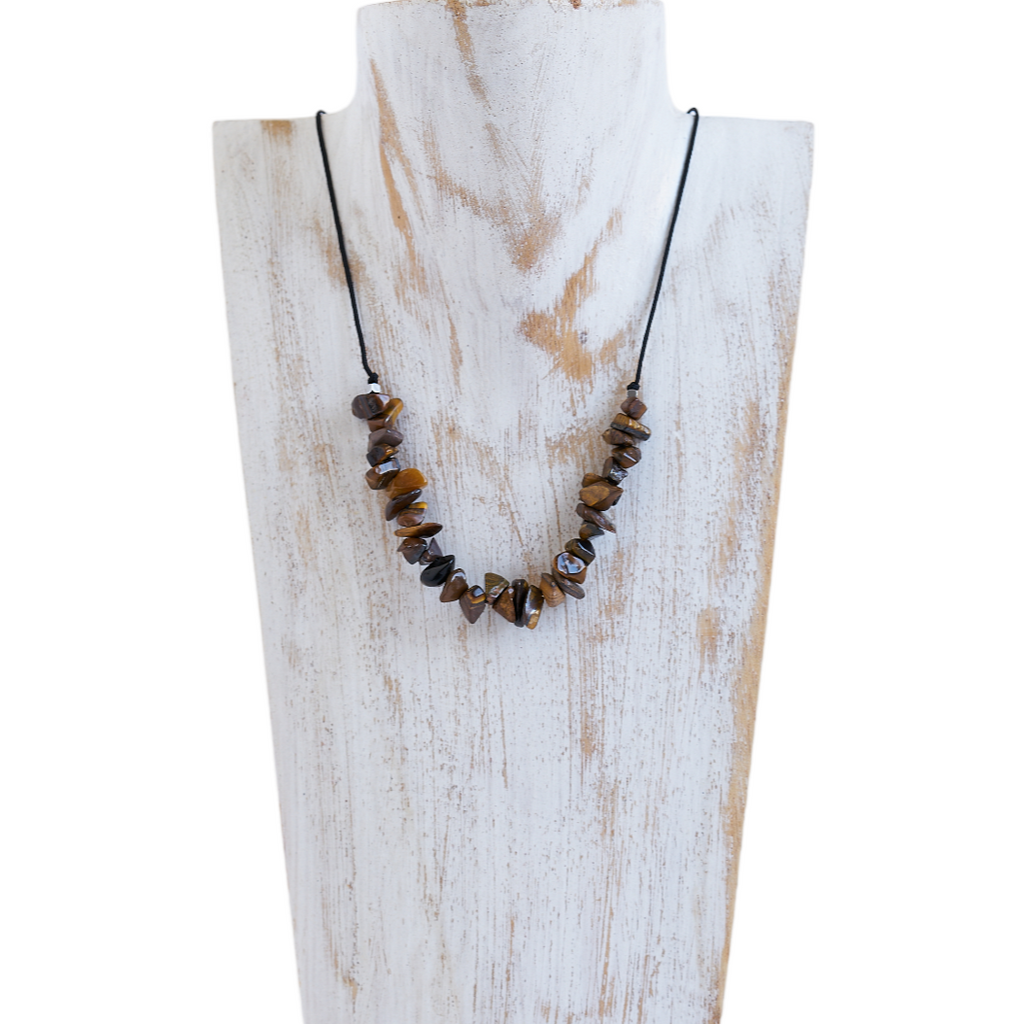 Collar piedras de Ojo de tigre | Piedra Natural.