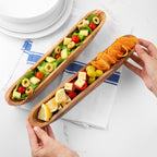 Olive Wood Cracker Tray – Long, Slim & Handmade