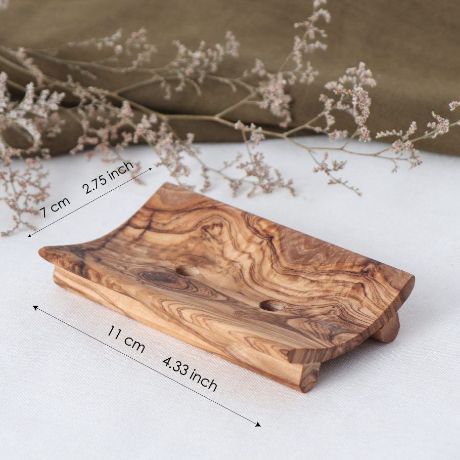 Olive Wood Soap Dish – My Quirky Bathroom Buddy