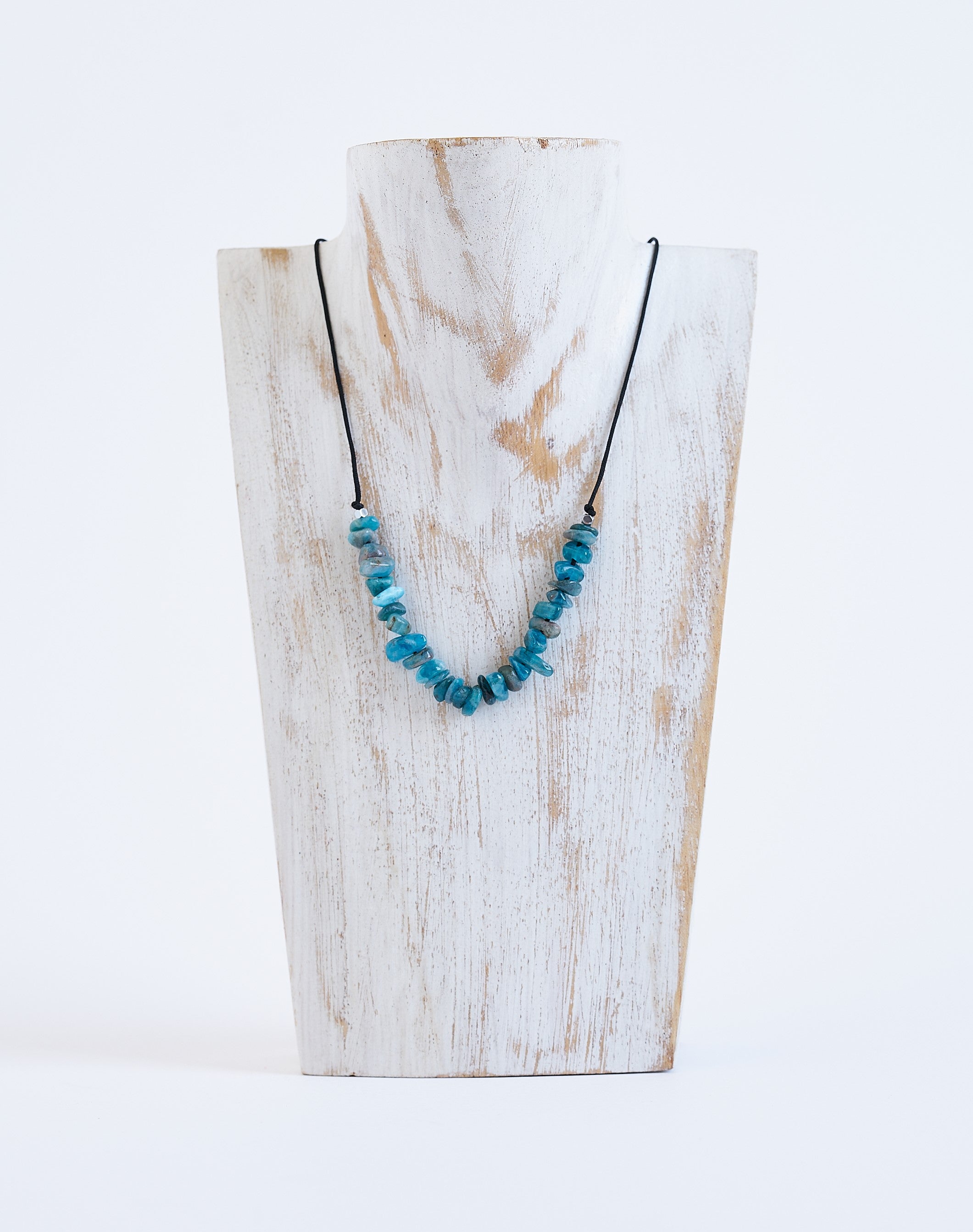 Collar piedra de Apatita azul | Piedra Natural.