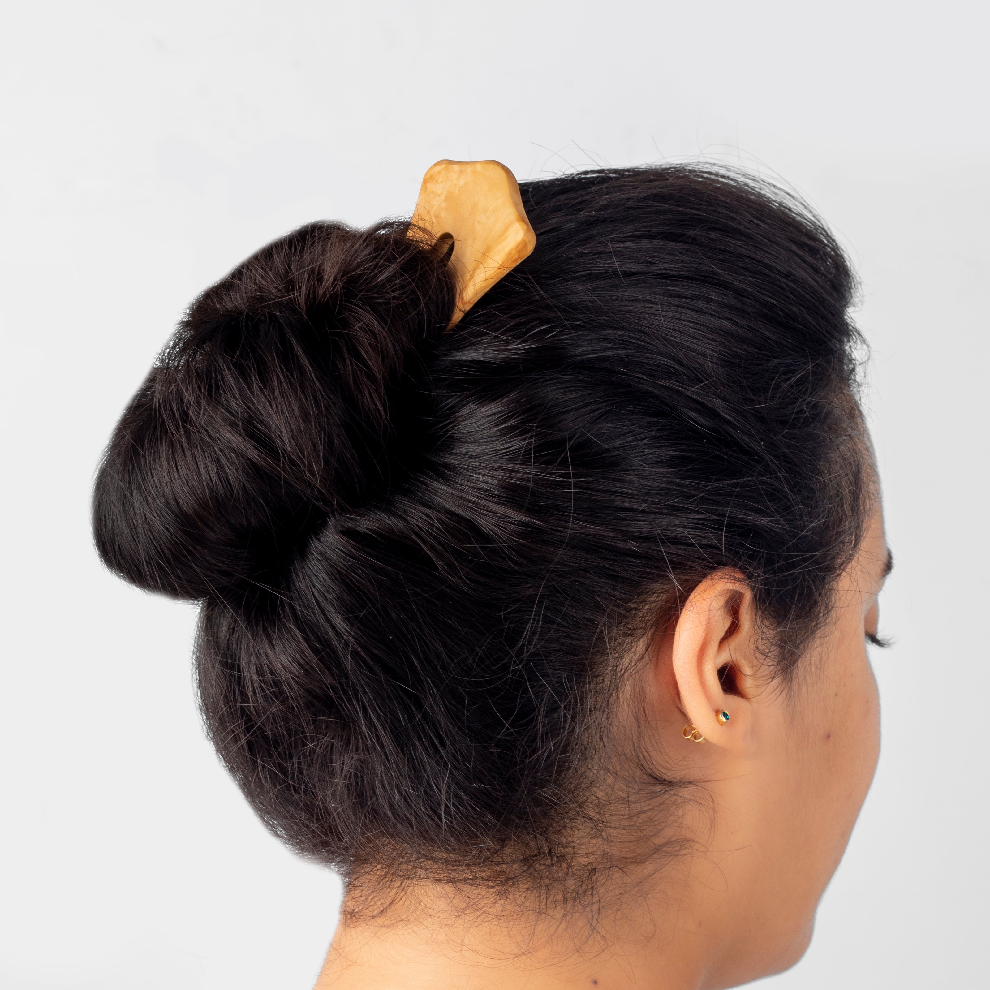 Handmade Hair Pin – My Olive Wood Hair Companion