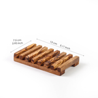 Rectangular Soap Dish Handmade from Olive Wood