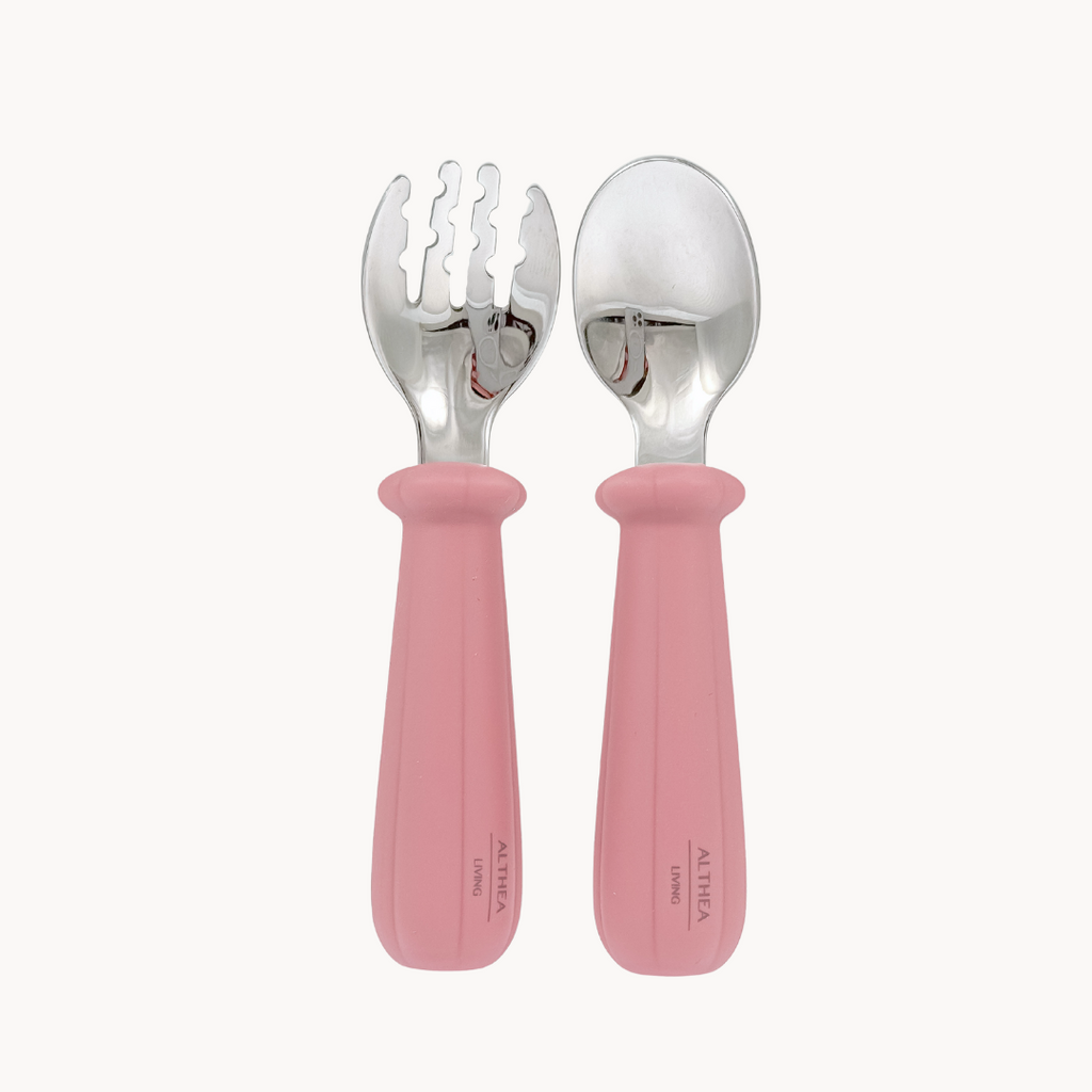 Juego de cubiertos ergonómicos, antiasfixia