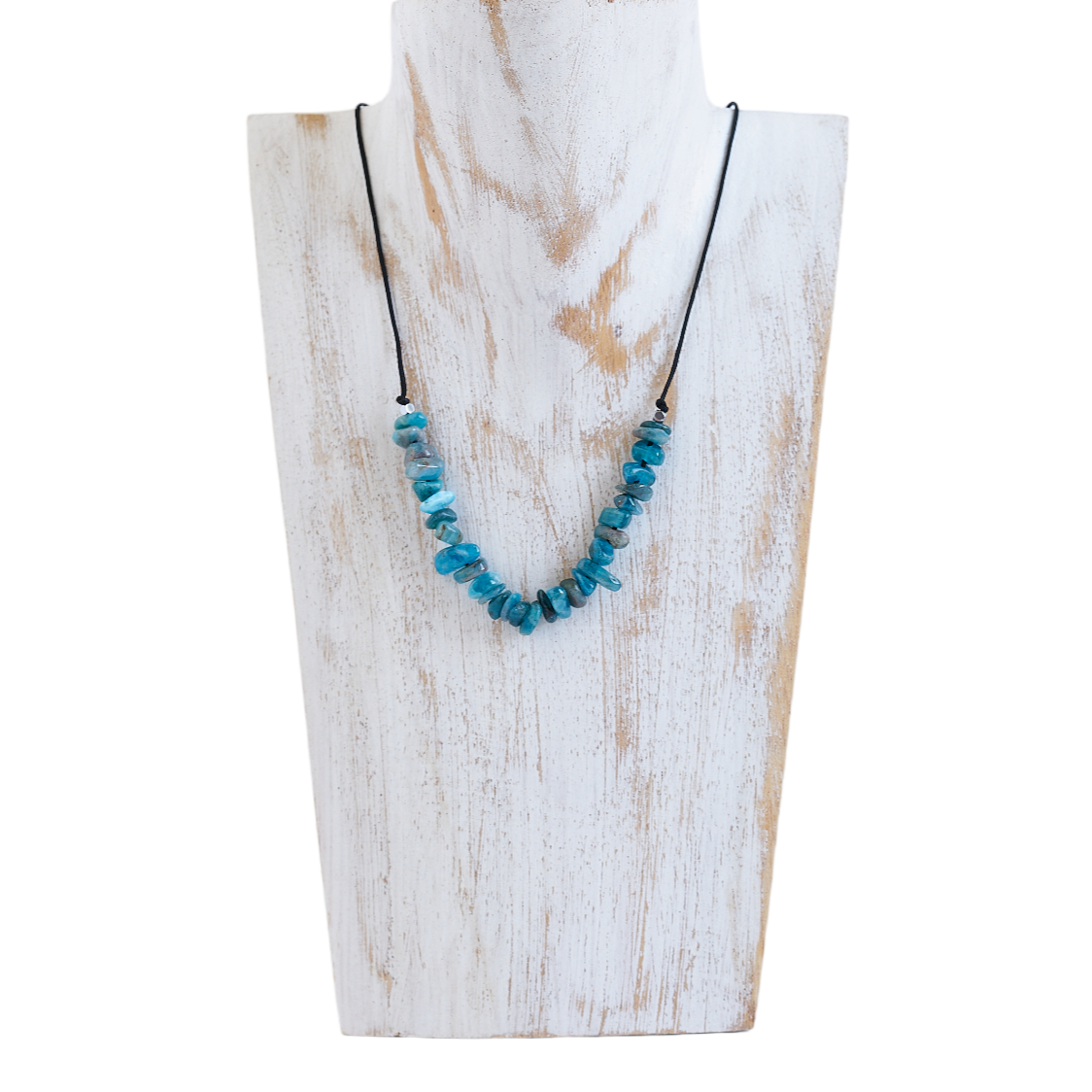 Collar piedra de Apatita azul | Piedra Natural.