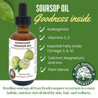 Soursop Graviola Guanabana  Oil (organic, cold pressed, unrefined)
