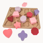 Puzzle sensorial apilable de silicona orgánica