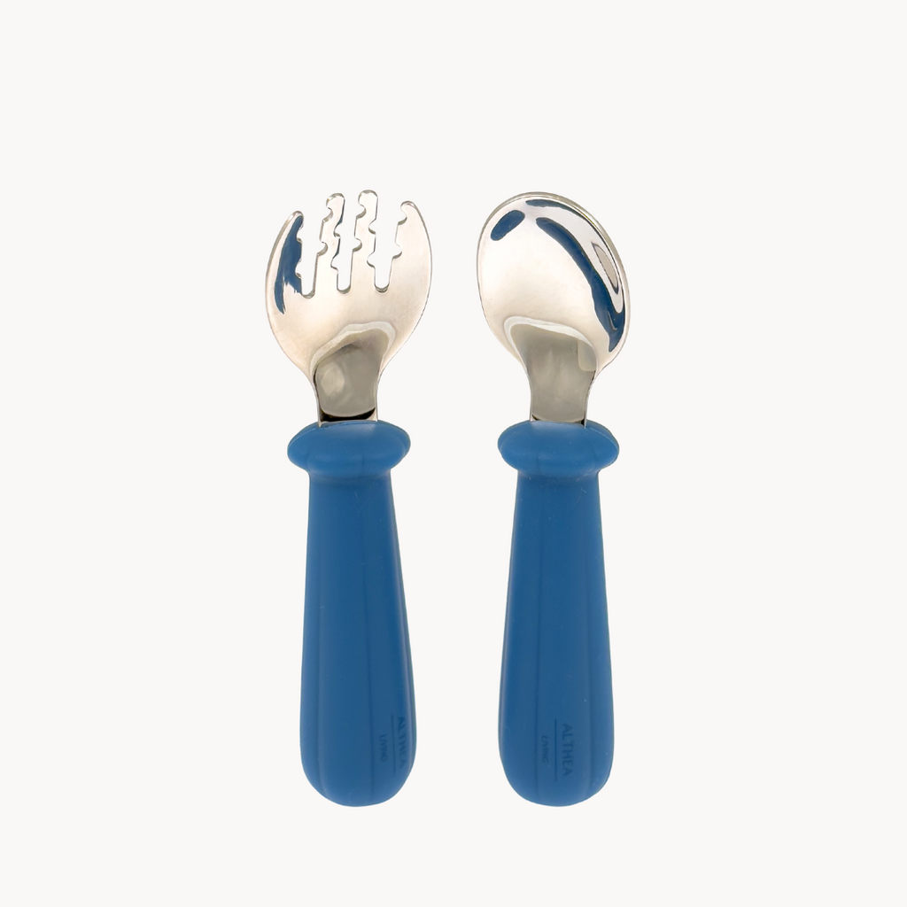 Juego de cubiertos ergonómicos, antiasfixia