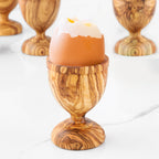 Rustic Olive Wood Egg Cup