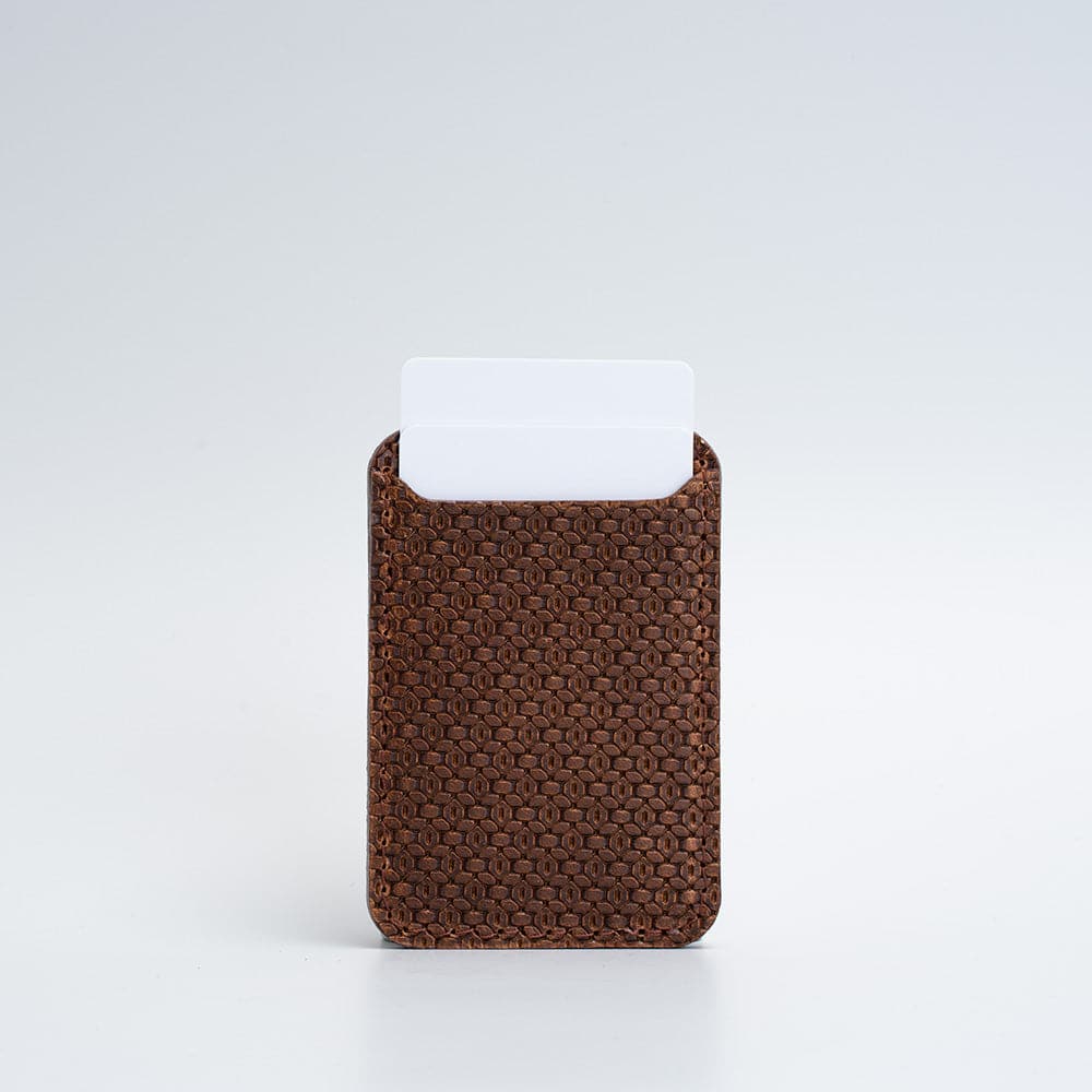 MagSafe leather wallet Geometric Net.