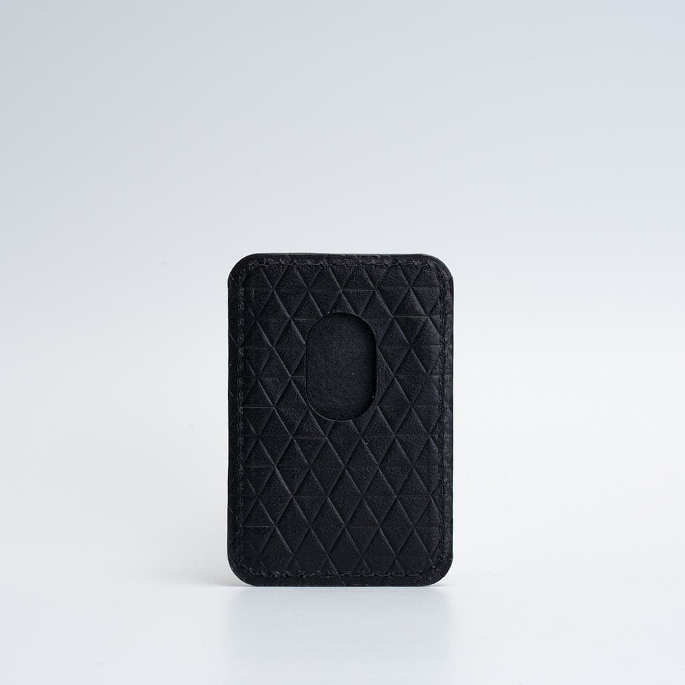 Leather wallet with MagSafe - Diamonds.