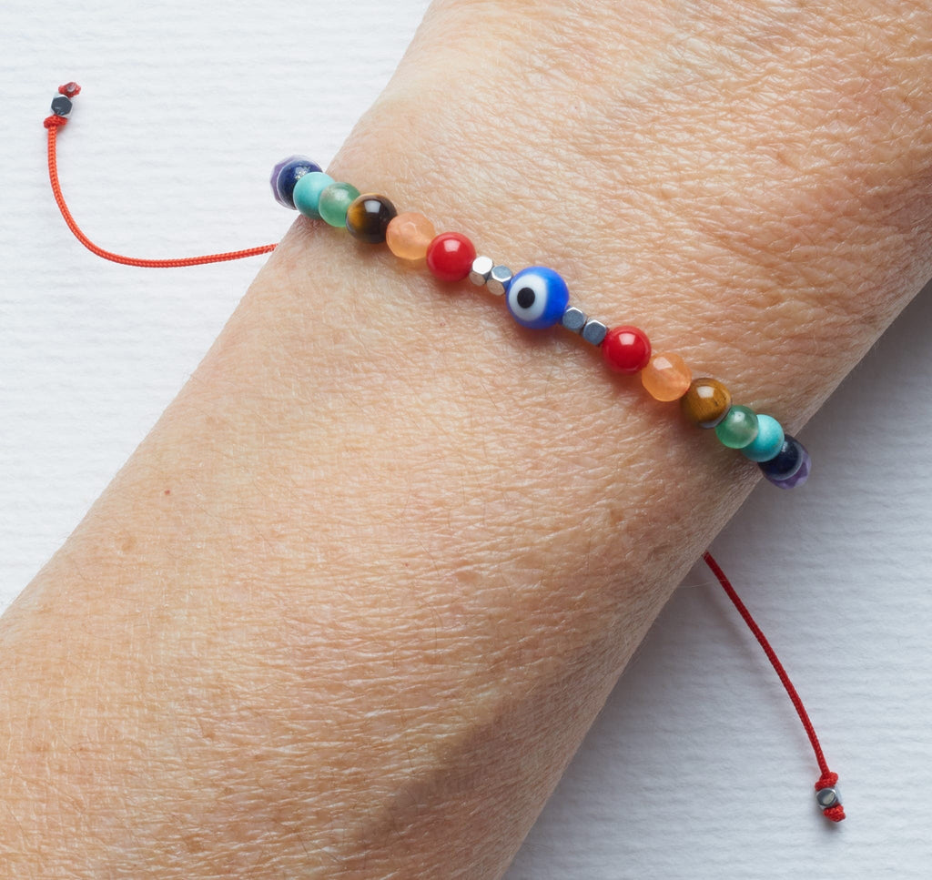 Pulsera 7 chakras | Ojo protector