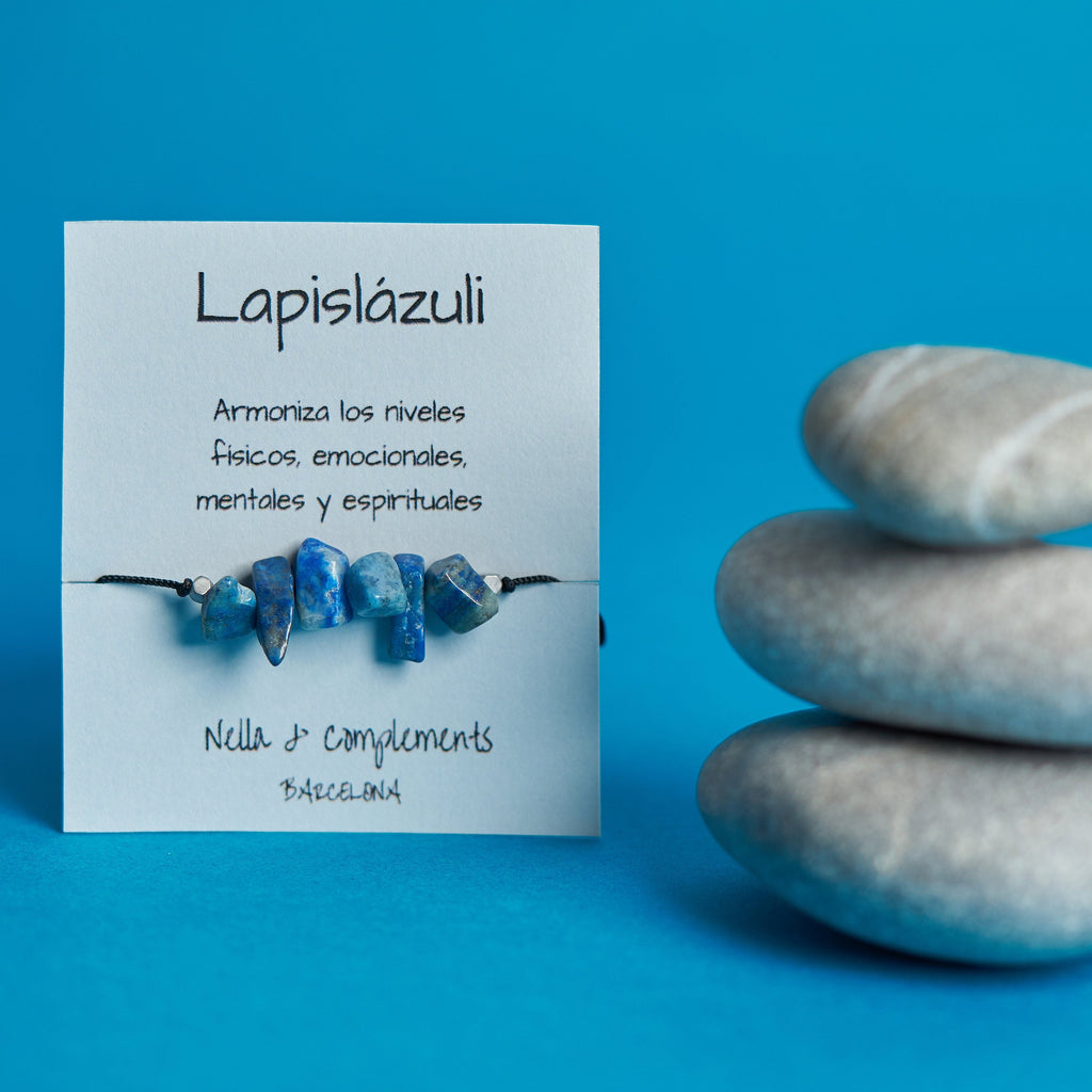 Pulsera piedras de Lapislázuli | Piedra natural.