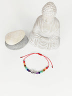 Pulsera 7 Chakras | Hilo Rojo | Amuleto de Buda