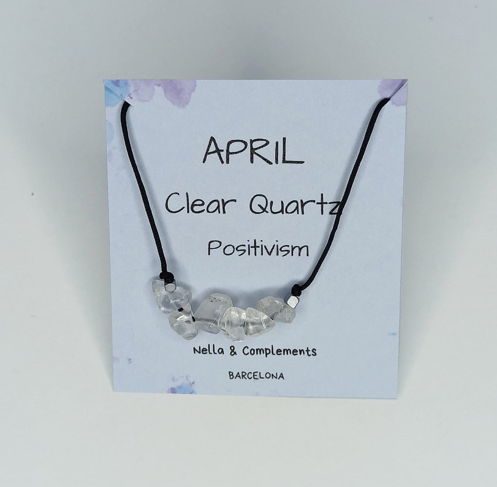 Collar piedra de nacimiento Abril | Piedra natal de Abril.