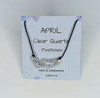 Collar piedra de nacimiento Abril | Piedra natal de Abril.