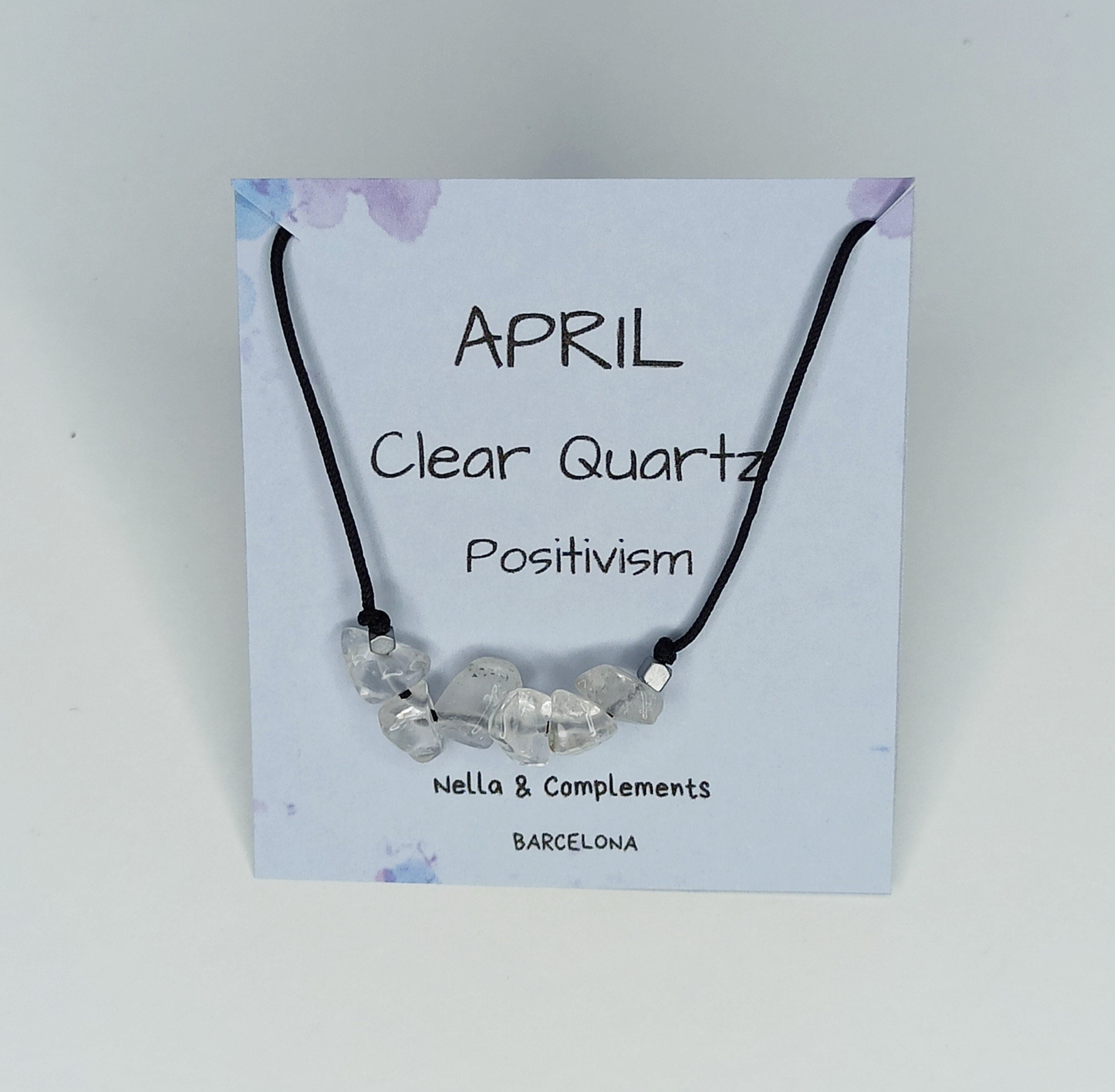 Collar piedra de nacimiento Abril | Piedra natal de Abril.