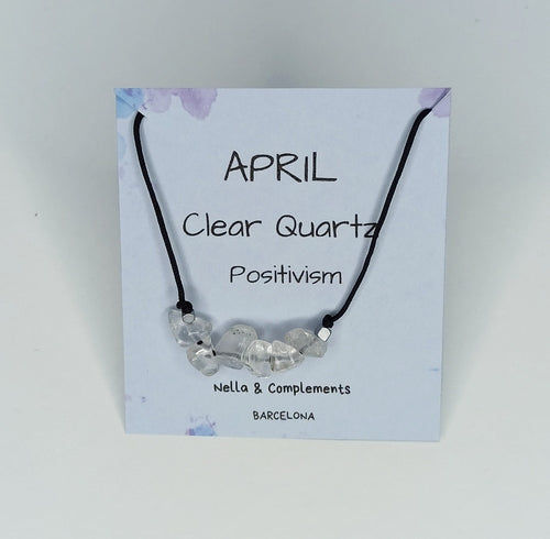 Collar piedra de nacimiento Abril | Piedra natal de Abril.