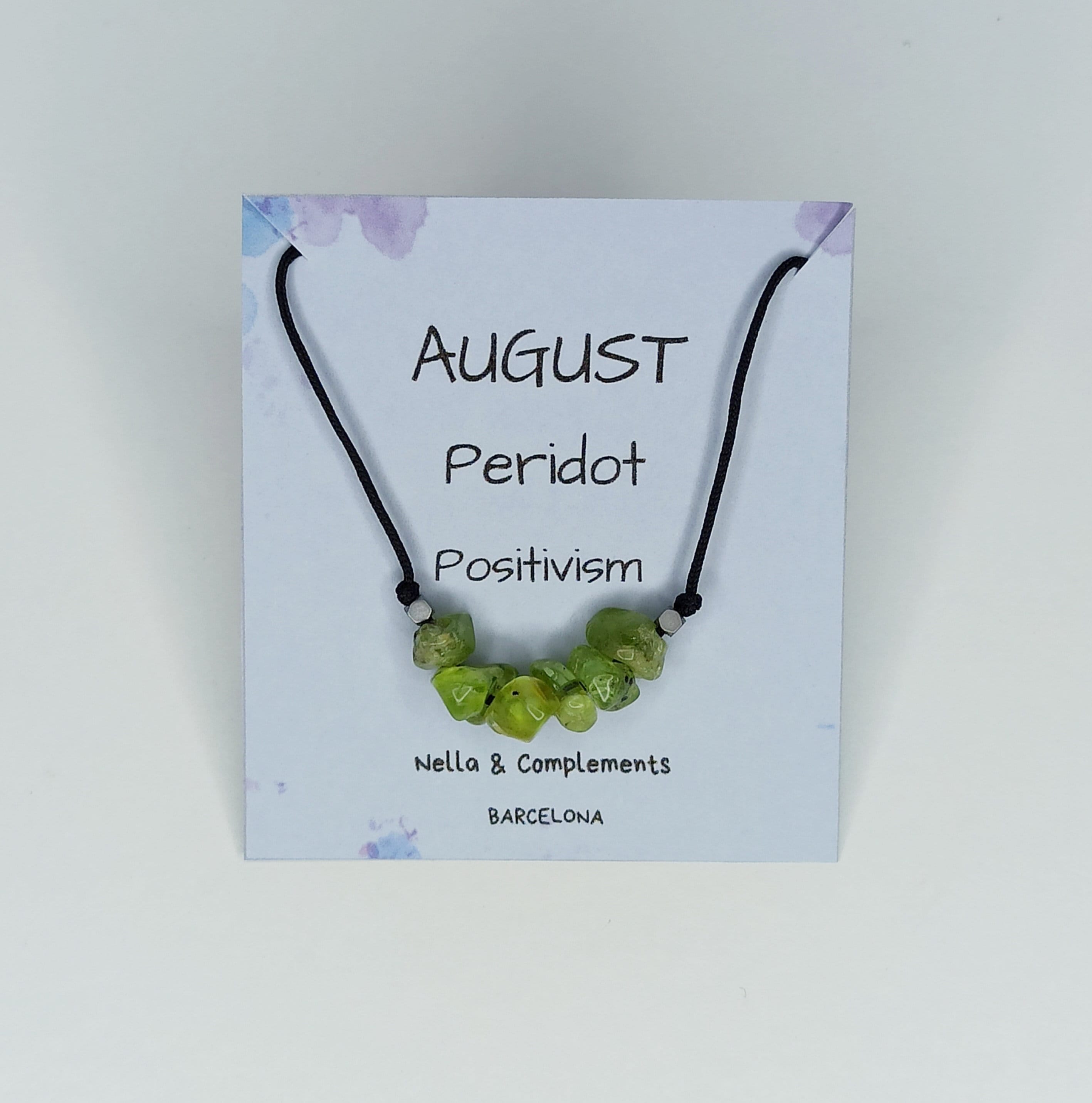 Collar piedra de nacimiento Agosto | Piedra natal de Agosto.