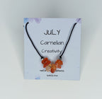 Collar piedra de nacimiento Julio | Piedra natal de Julio