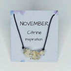 Collar piedra de nacimiento Noviembre | Piedra natal de Noviembre