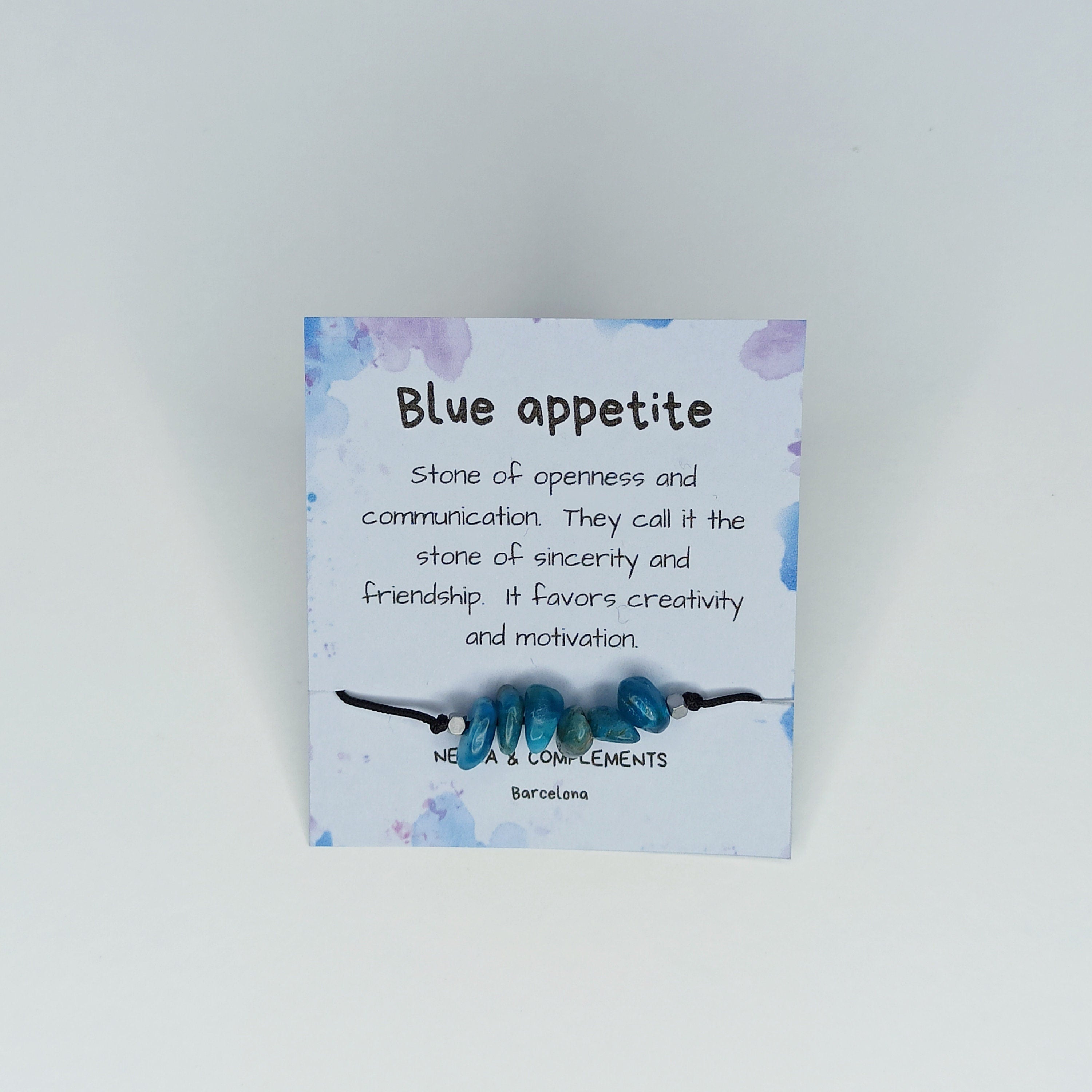 Pulsera piedras de Apatita | Piedra natural.