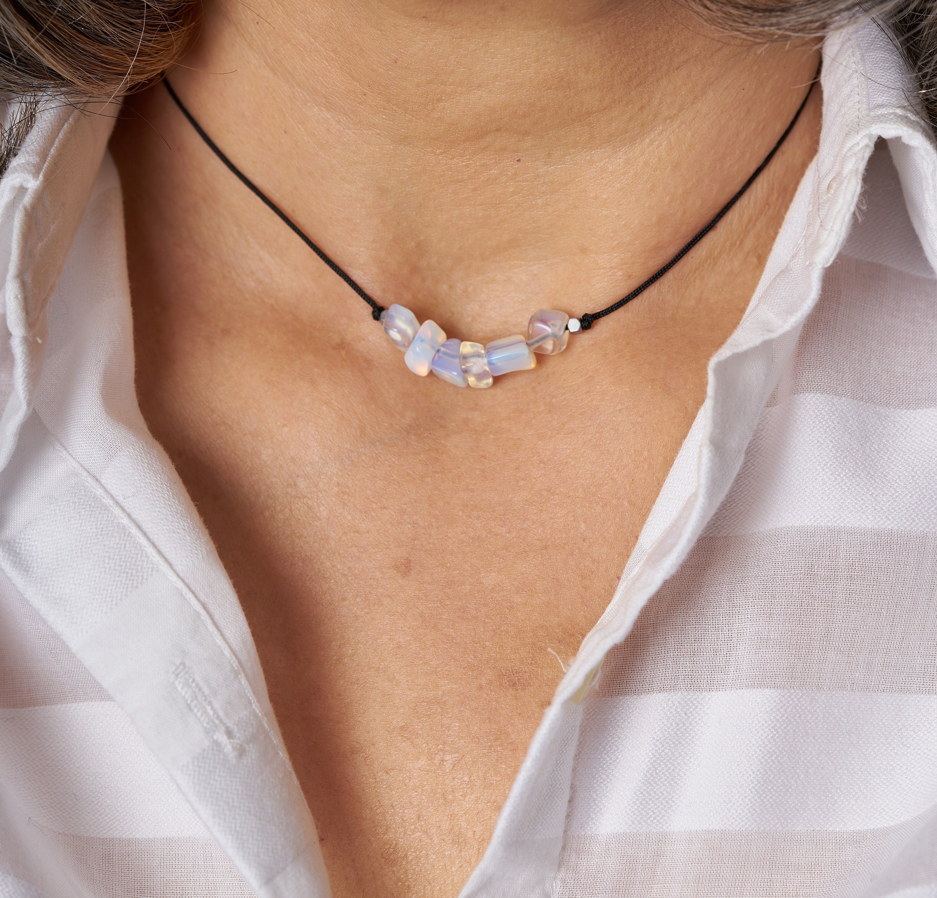 Collar piedra de nacimiento Octubre | Piedra natal de Octubre.