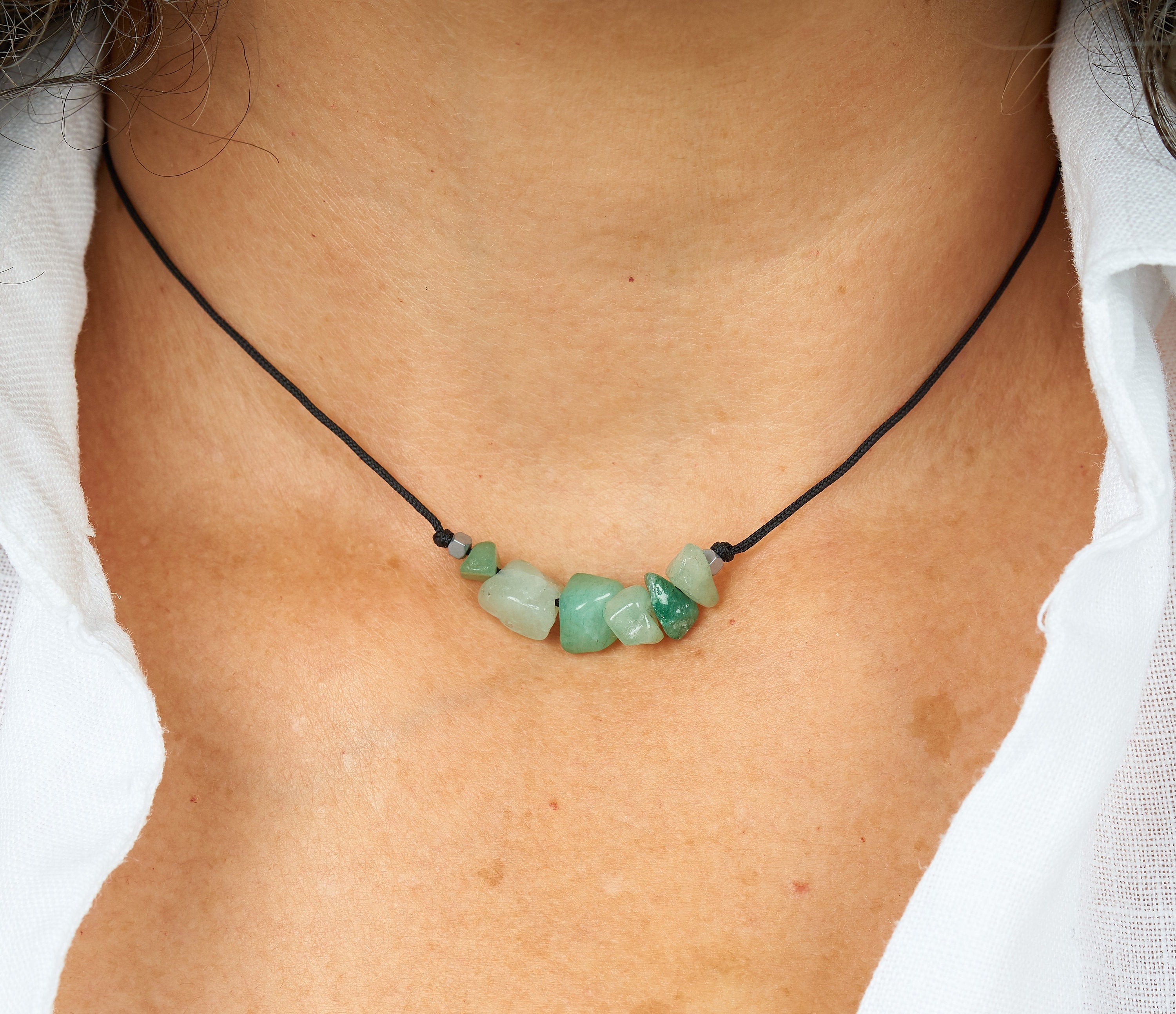 Collar piedra de nacimiento Mayo | Piedra natal de Mayo.