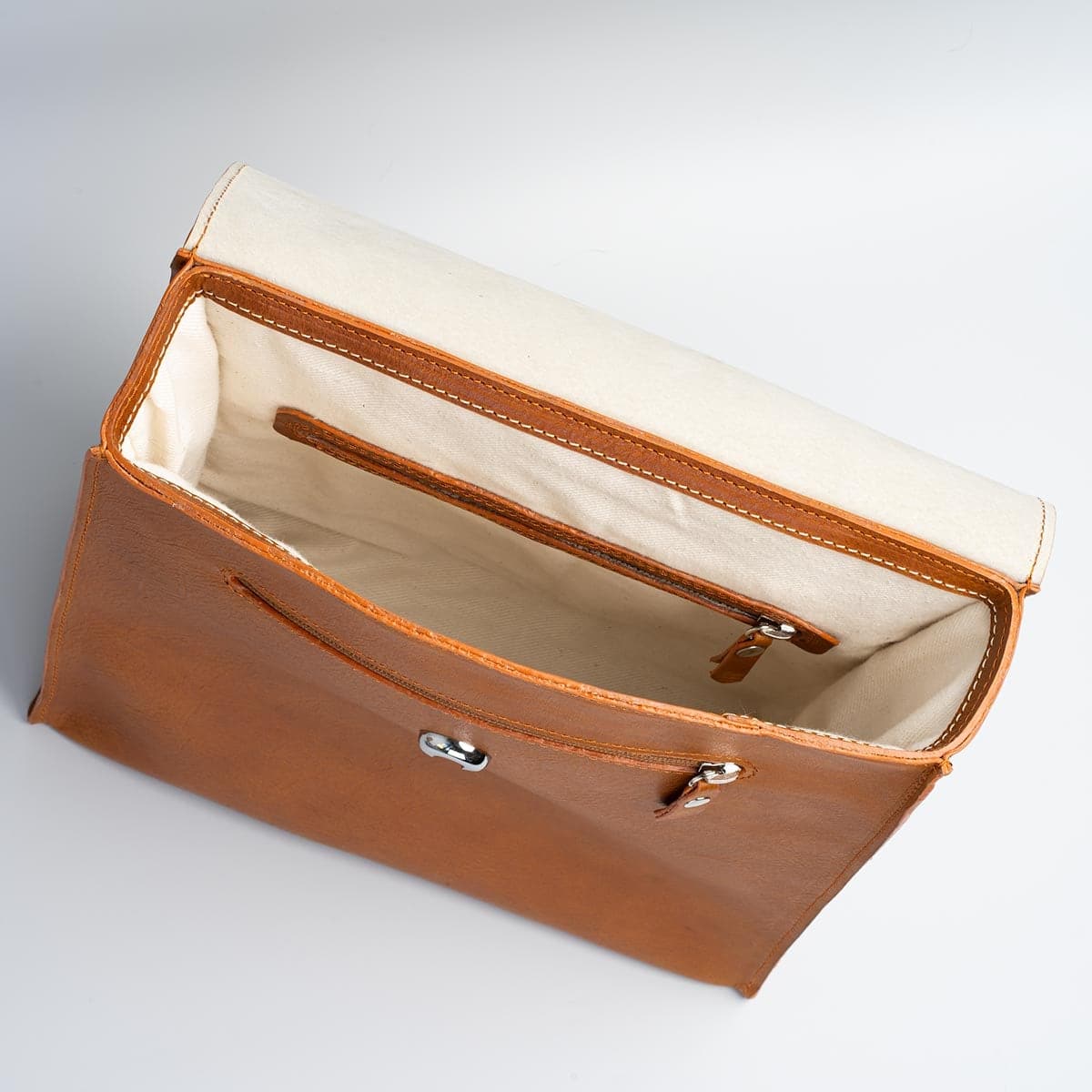 Leather backpack - Fibonacci (Black).