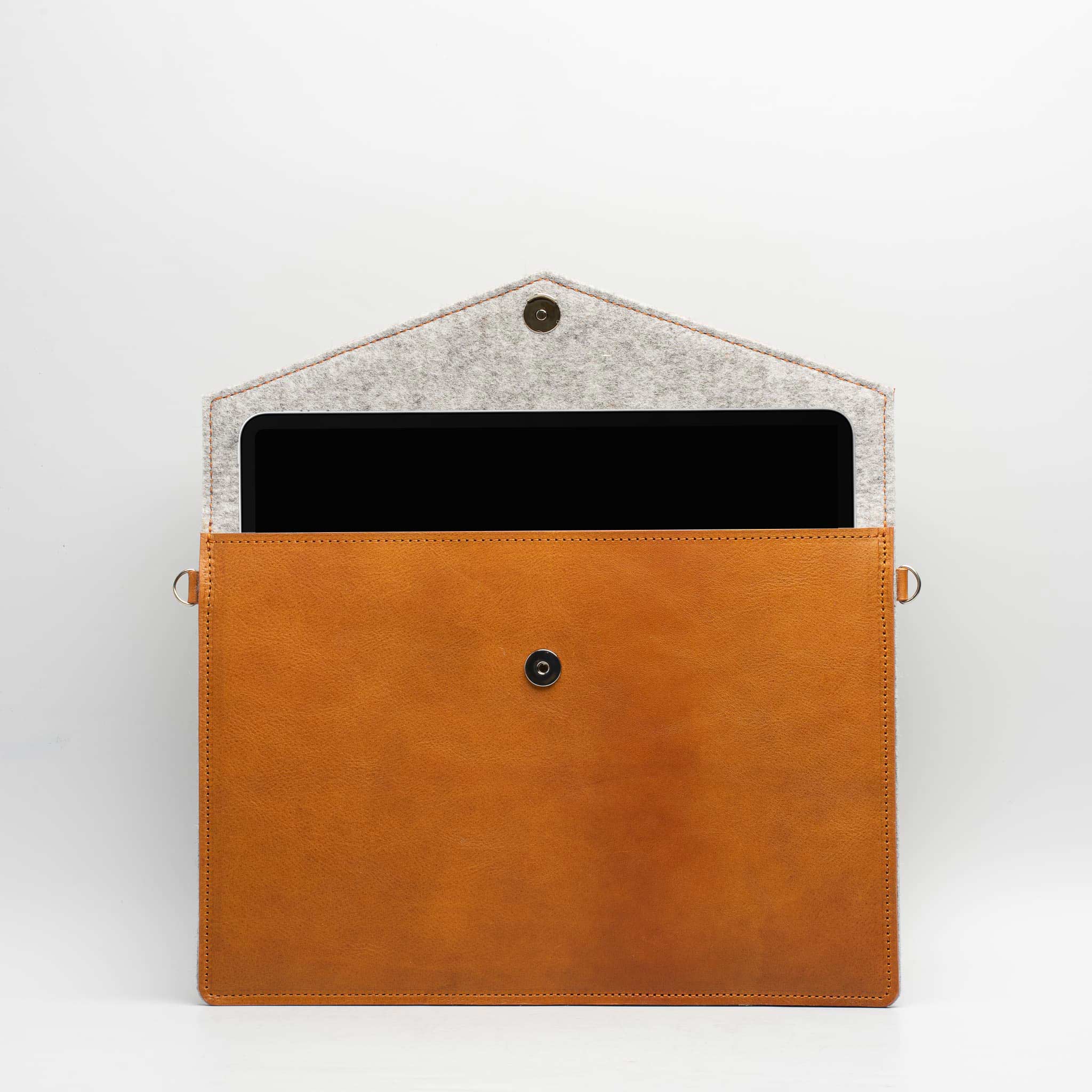 Leather MacBook Bag with Adjustable Strap.