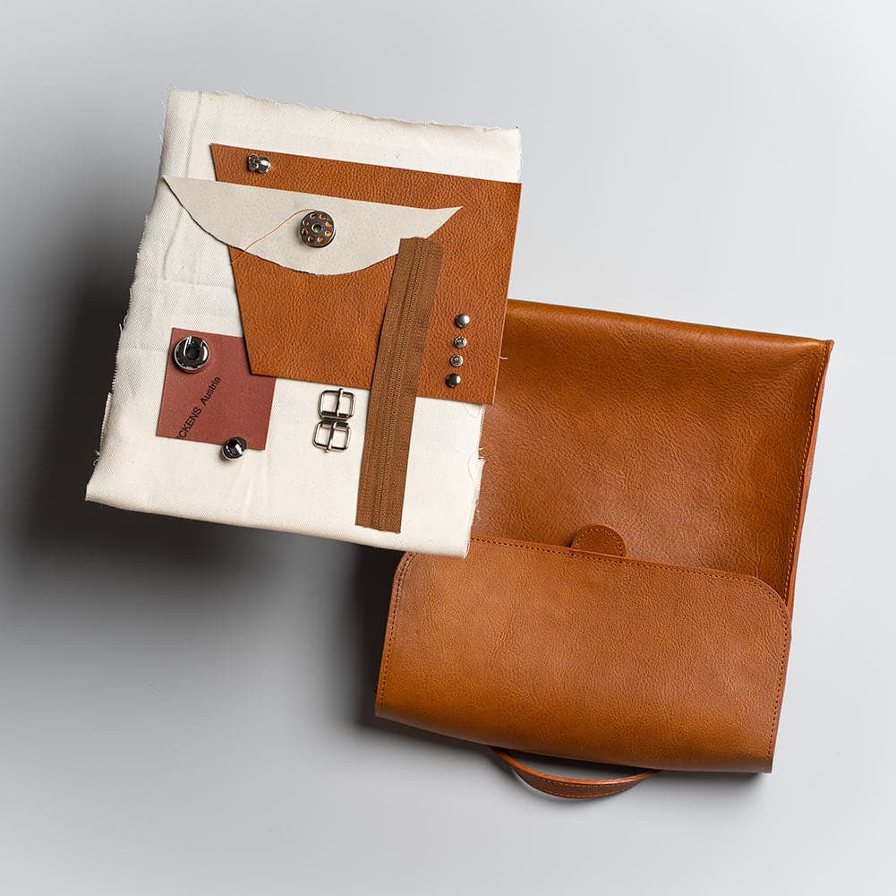 Leather backpack - Fibonacci (Black).