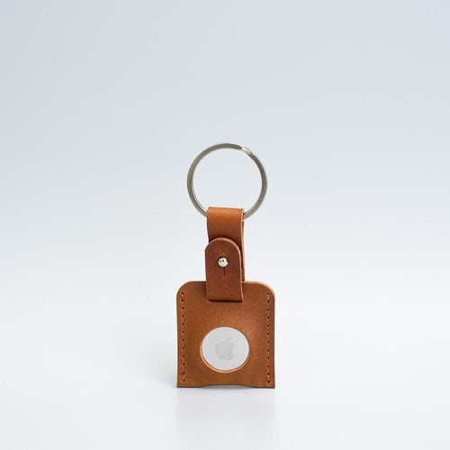 Leather AirTag Keyring.