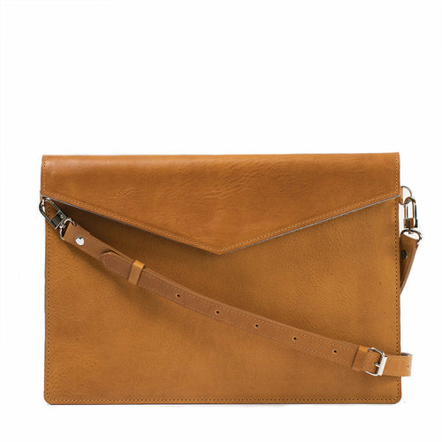 Leather MacBook Bag with Adjustable Strap.