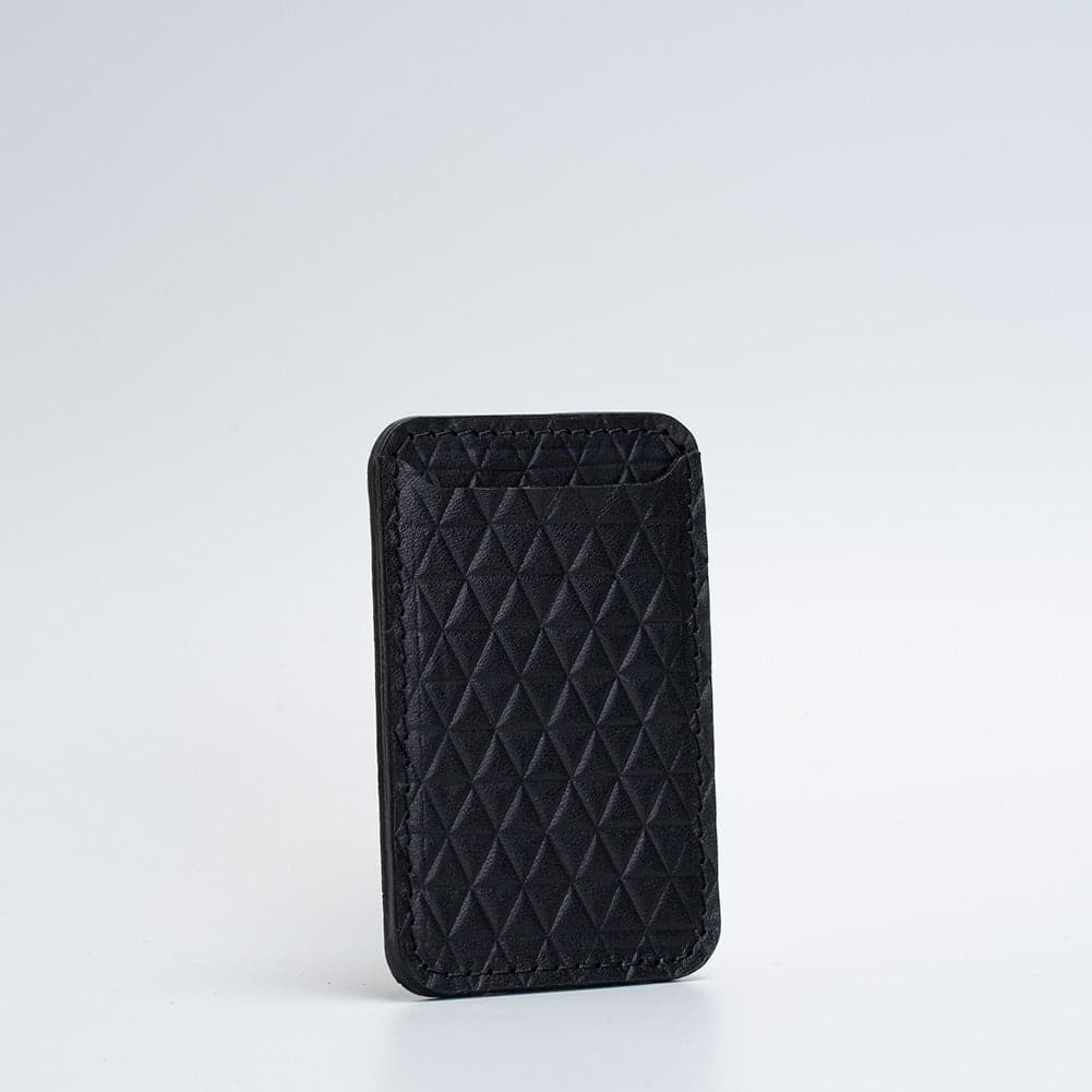 Leather wallet with MagSafe - Diamonds.