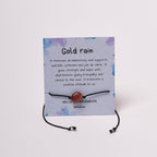 Pulsera piedra Lluvia de Oro | Piedra en solitario.